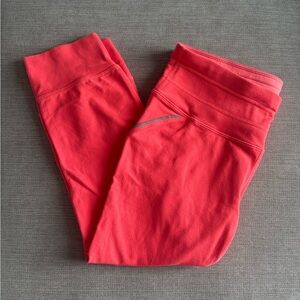 Athleta Vibrant Coral‎ Cropped Leggings